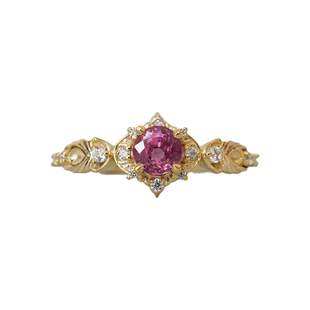 Limited Edition: Spellbound Pink Sapphire Diamond Ring in 14K and 18K Gold