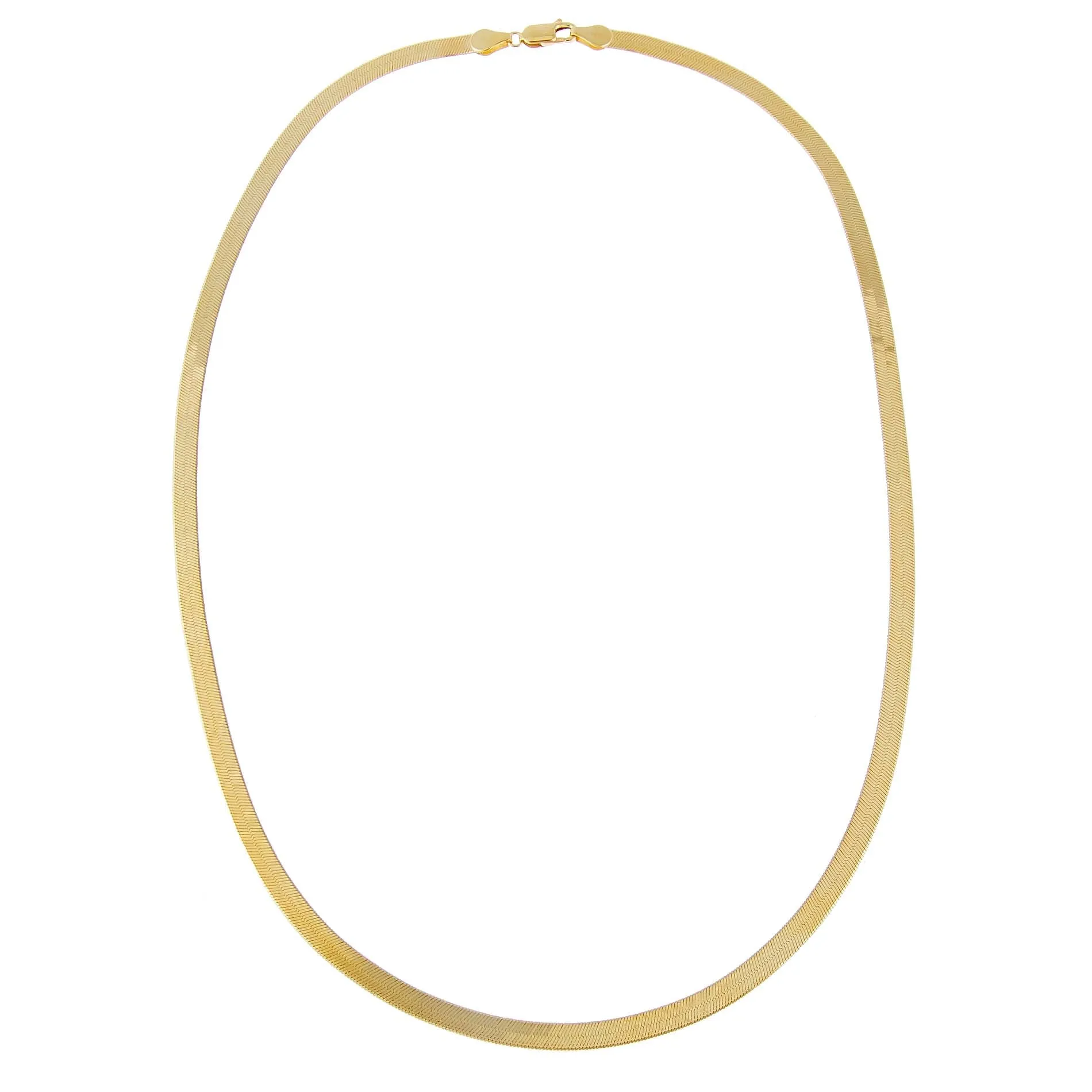 Liquid Herringbone Necklace 14K