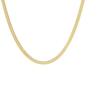 Liquid Herringbone Necklace 14K