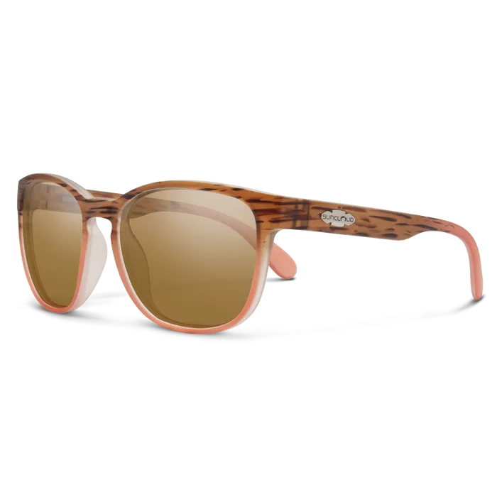 Loveseat - Matte Tortoise Pink Fade   Polarized Brown Lens