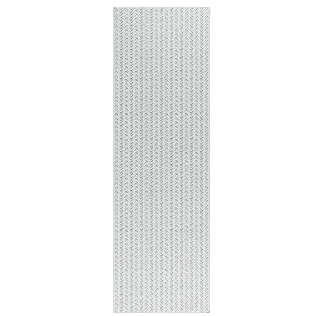 Lowell Blue Machine Washable Rug