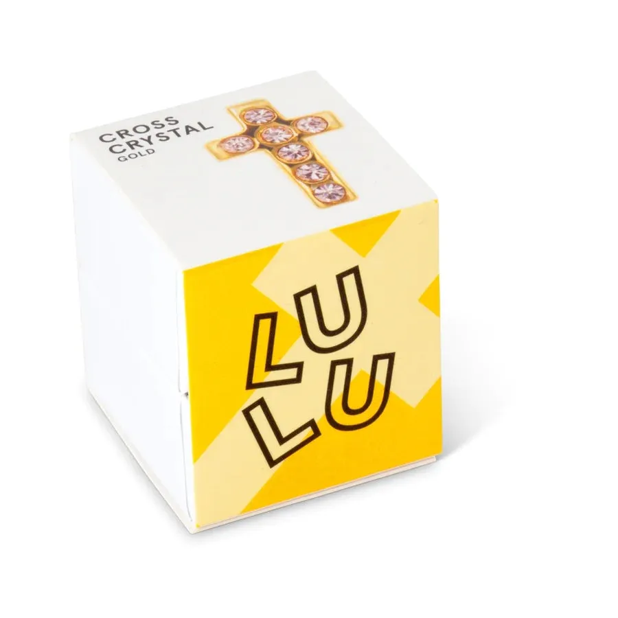 Lulu Copenhagen Cross Crystal  Earring Gold
