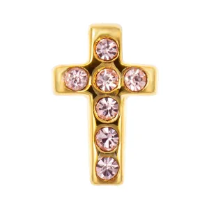 Lulu Copenhagen Cross Crystal  Earring Gold