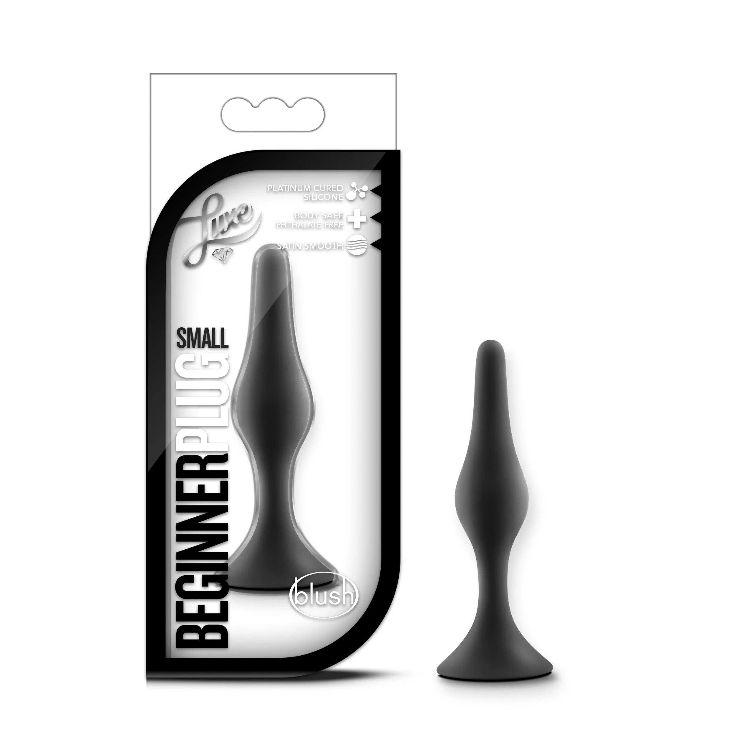 Luxe - Beginner Anal Plug Small - Black