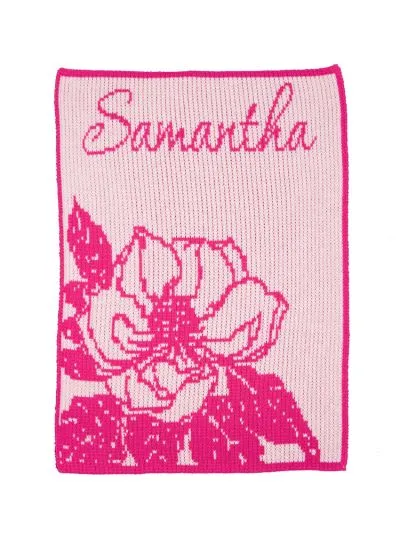 MAGNOLIA & NAME STROLLER BLANKET