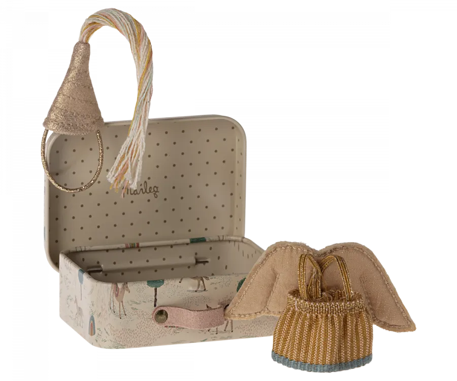 Maileg Fairy Clothes in Suitcase (Little Sister/Brother)