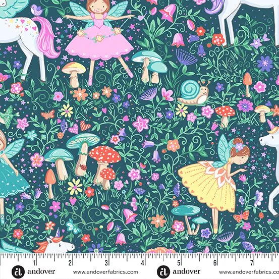 Makower Fairy Dust | Magic Garden | Teal