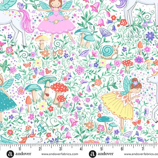 Makower Fairy Dust | Magic Garden | White