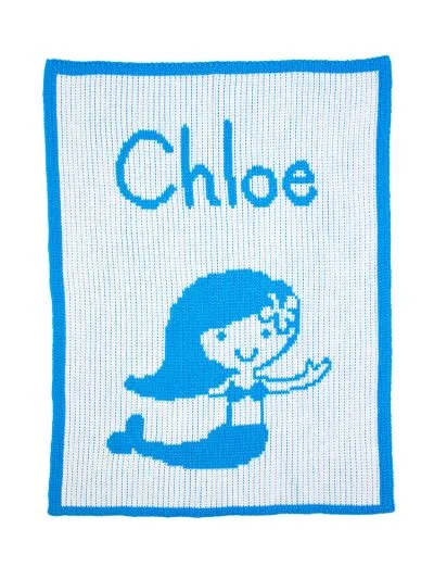 MERMAID & NAME STROLLER BLANKET