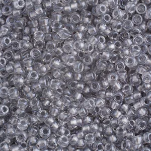 Miyuki Seed Bead 8/0 apx.22g Spkl Pewter Lined Crystal