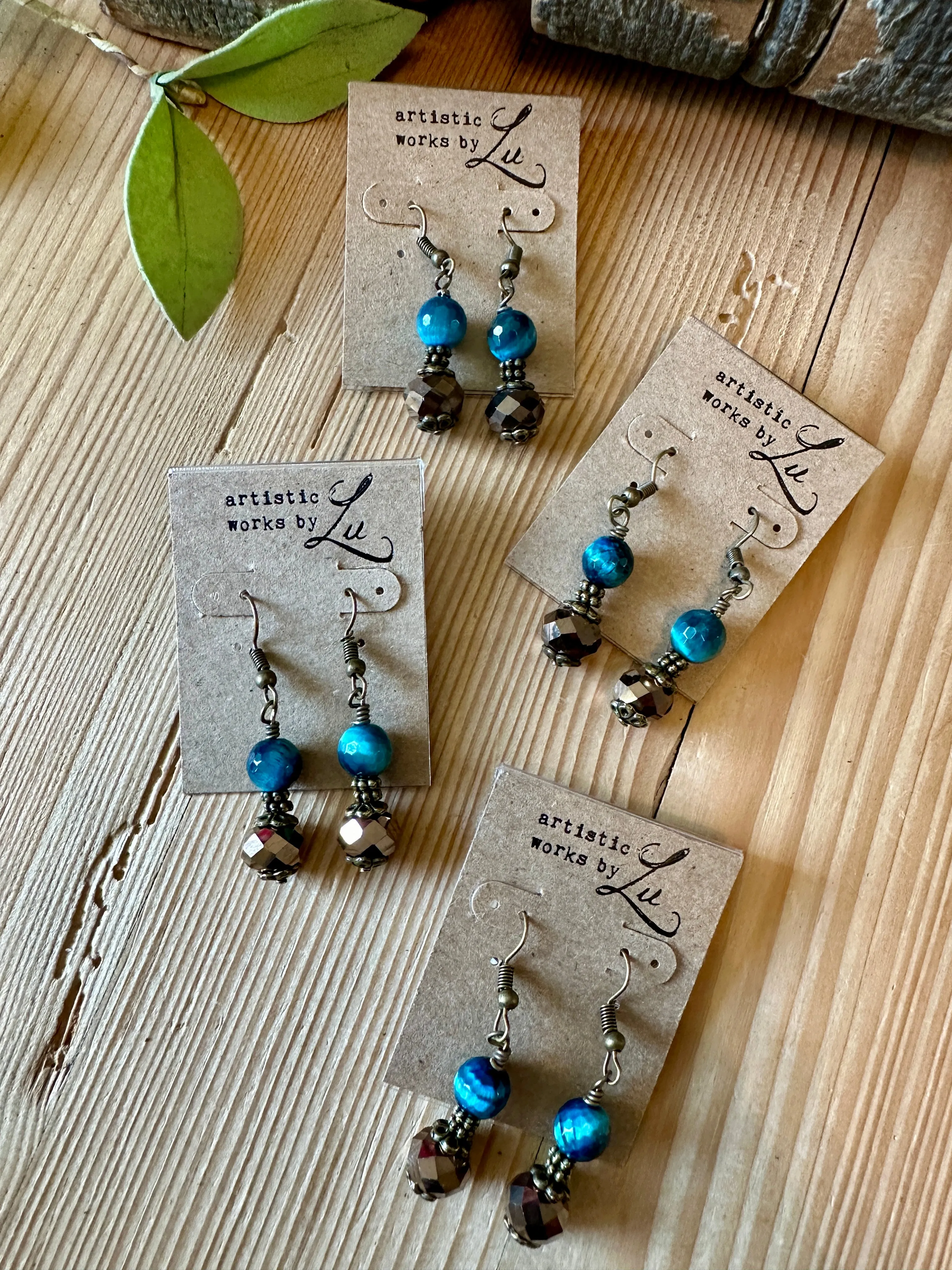Mocha Dreams Double Bead Earring