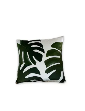 Monstera Leaf Velvet Pillow, College Student Gift, Mother's Day Gift, Christmas Gift