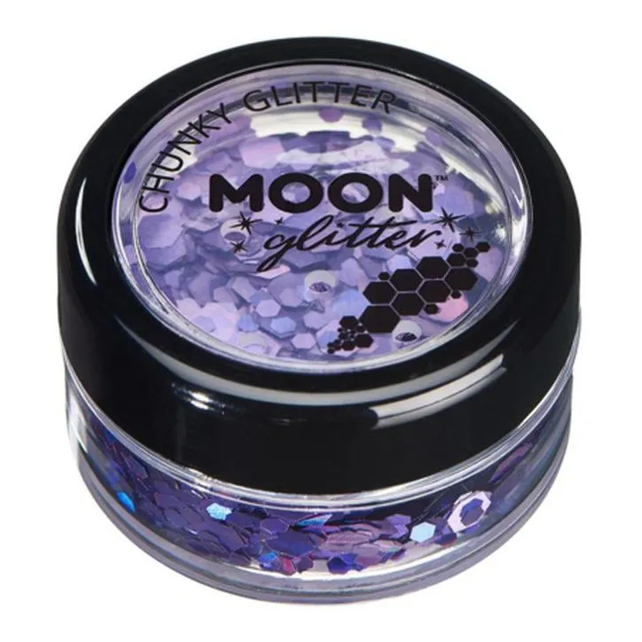 Moon Glitter Holographic Chunky Glitter, Purple