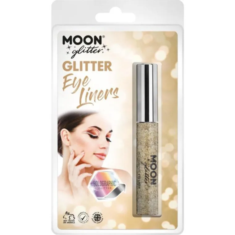 Moon Glitter Holographic Glitter Eye Liner, Gold