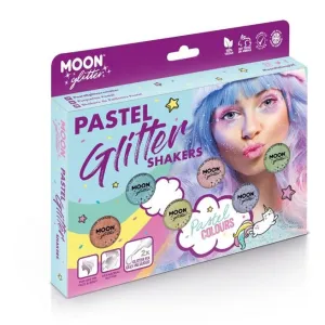 Moon Glitter Pastel Glitter Shakers, Assorted