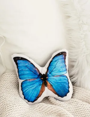Morpho Butterfly Pillow, College Student Gift, Mother's Day Gift, Christmas Gift