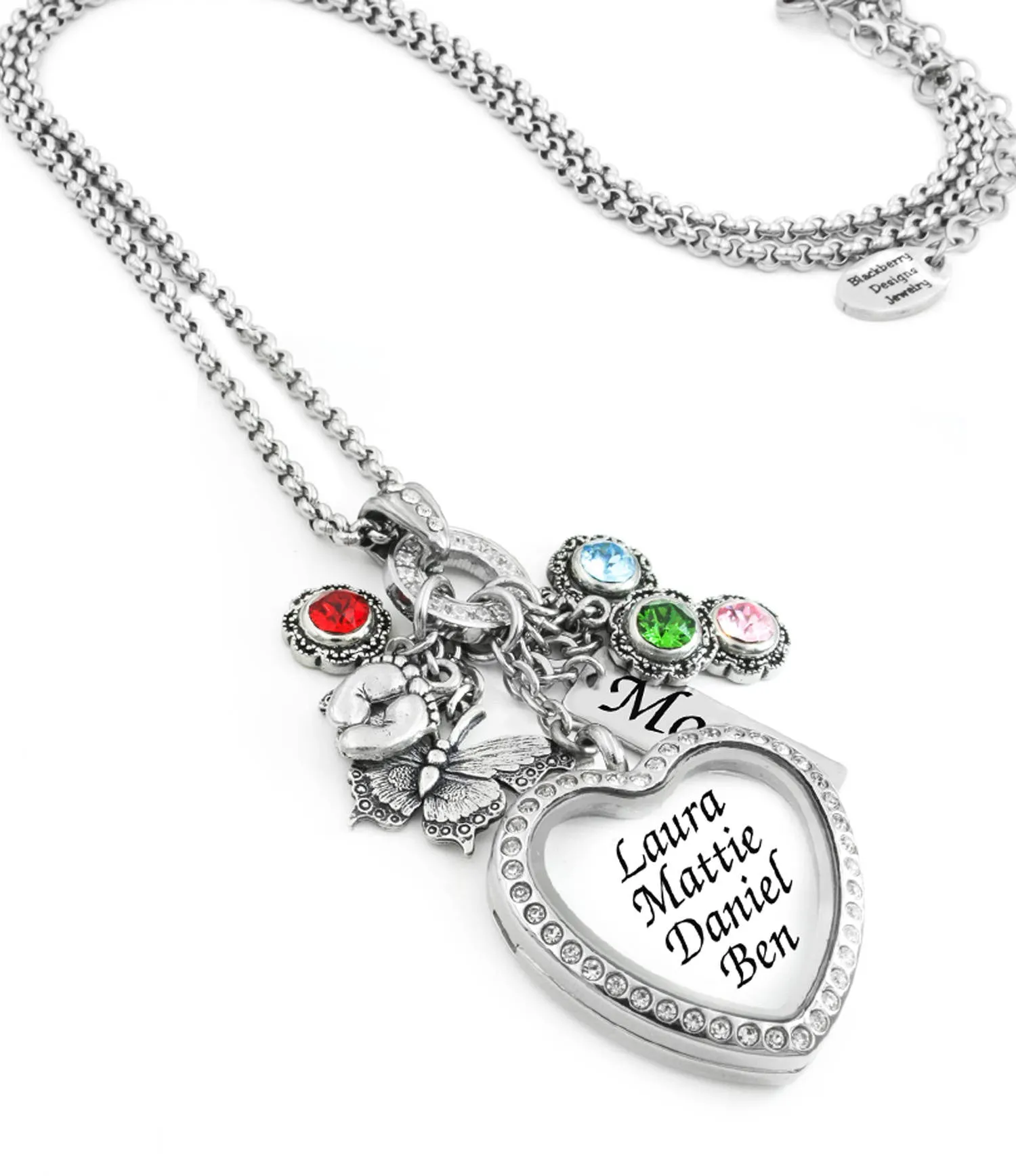 Mother's Crystal Heart Locket