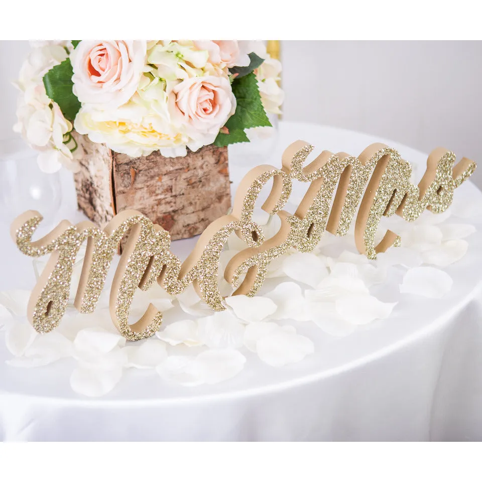 Mr & Mrs Table Sign