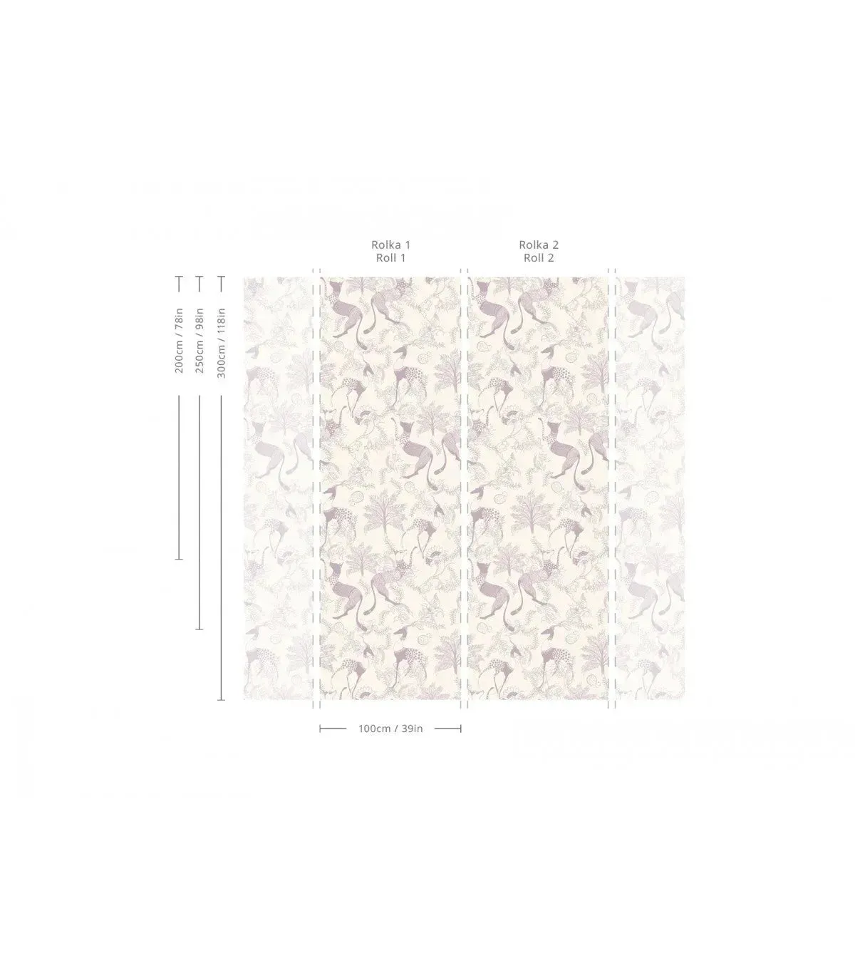 Mythical Animals Pink Wallpaper