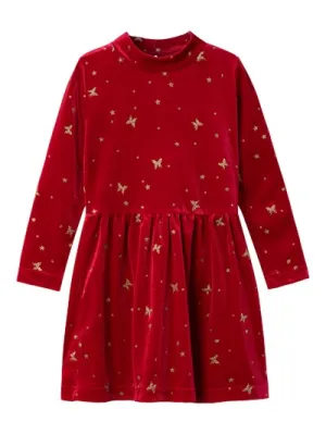 Name lt | Mini Girl Butterfly Velvet Dress