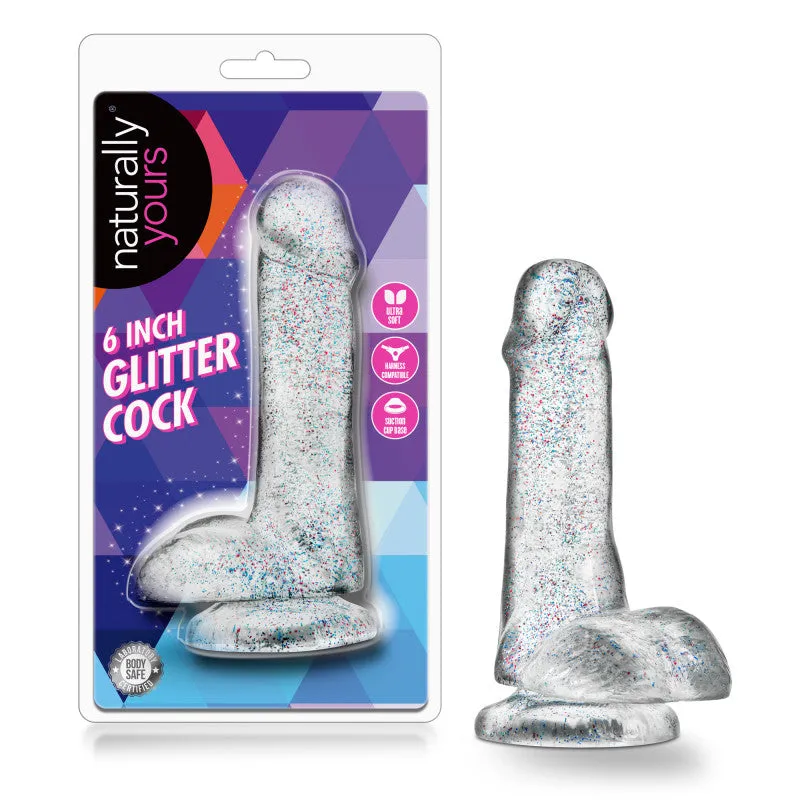 Naturally Yours - 6 Inch Glitter  - Sparkling Clear