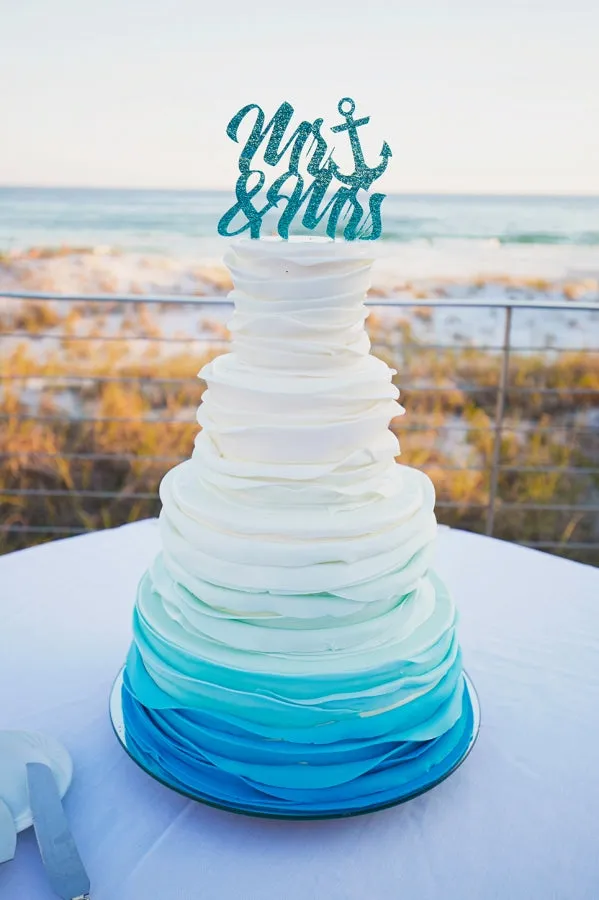 Nautical Wedding Cake Topper