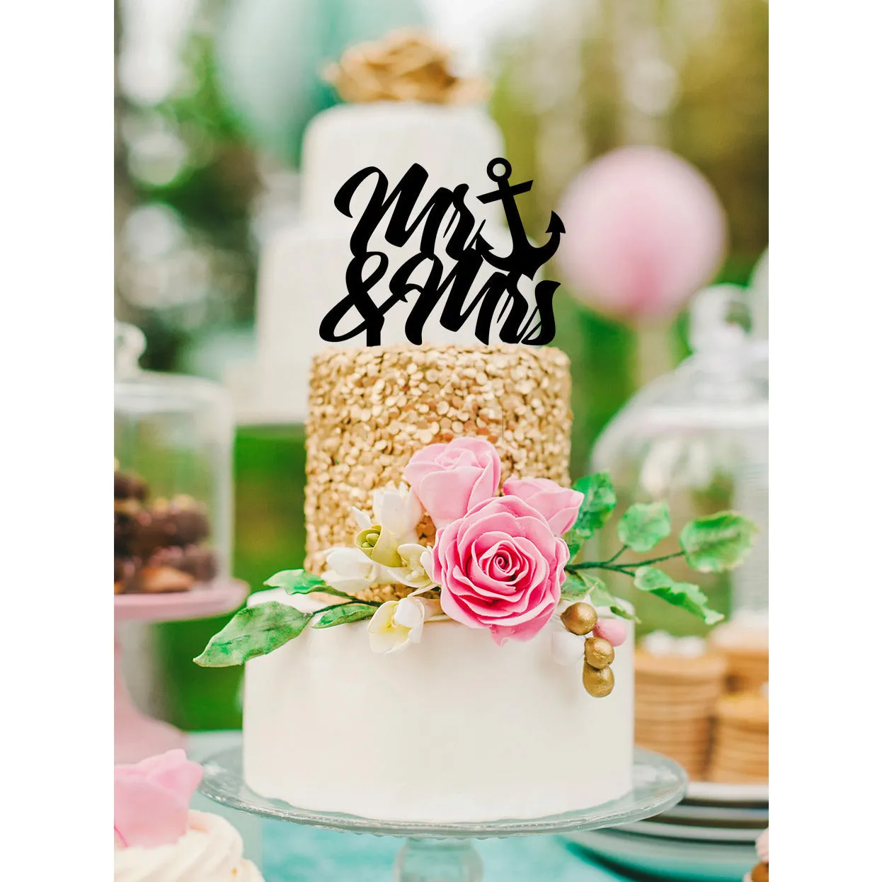 Nautical Wedding Cake Topper