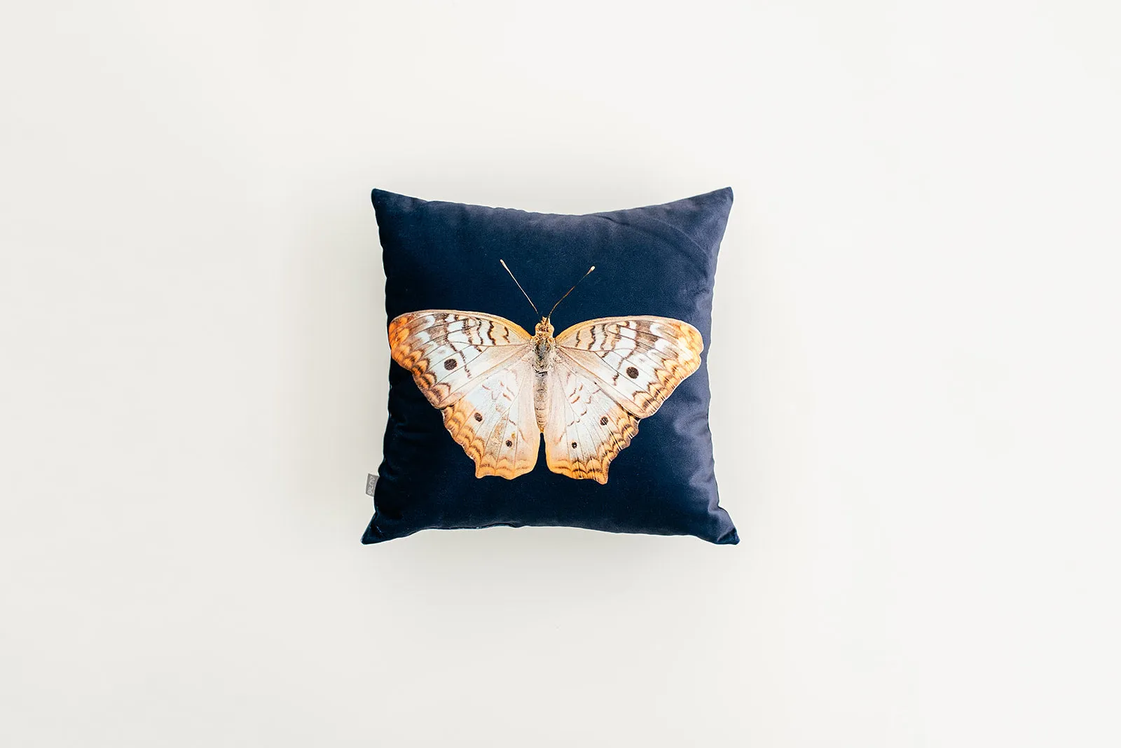 Navy Velvet Butterfly Pillow, College Student Gift, Mother's Day Gift, Christmas Gift