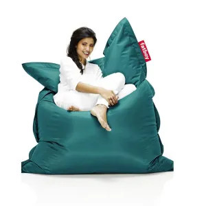New in box! LARGE 55"X70" FATBOY ORIGINAL BEAN BAG CHAIR in Teal/Turquoise! Water & Dirt Repellent! Retails $299 