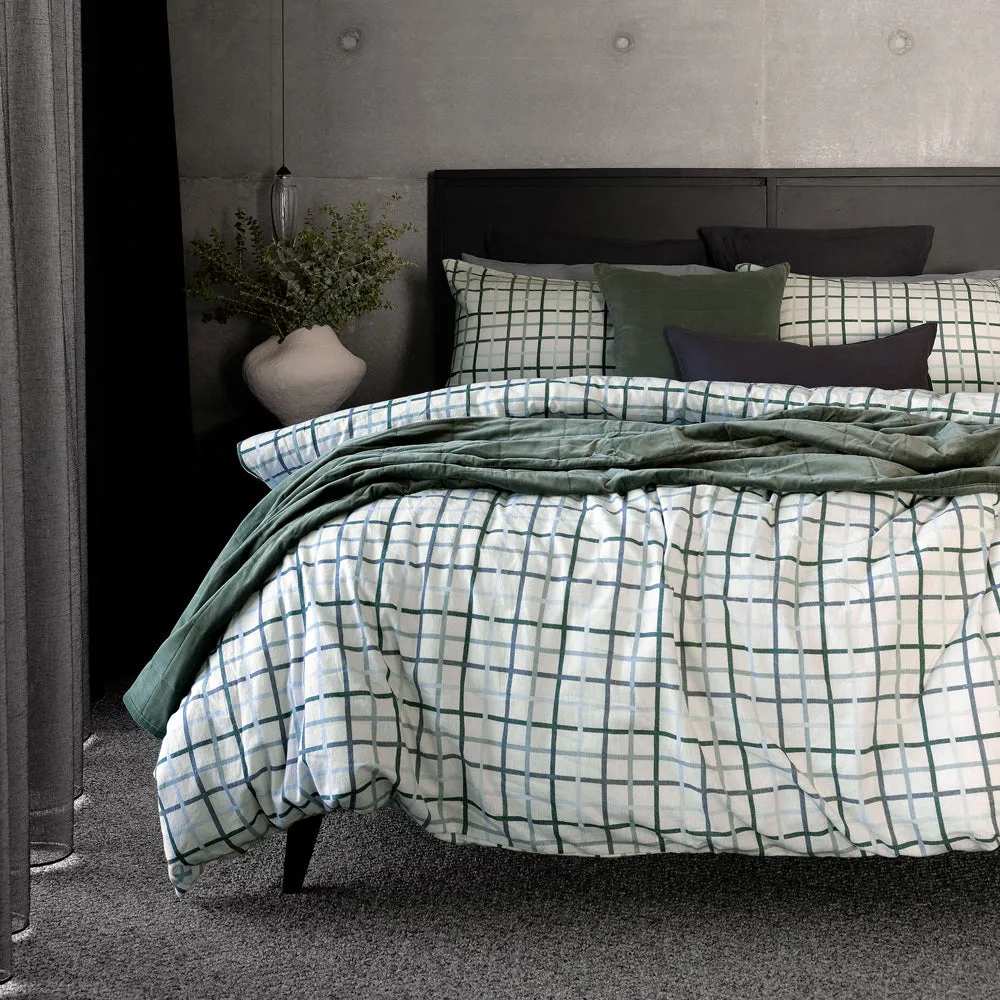 Nuno Square Cushion - Eucalyptus