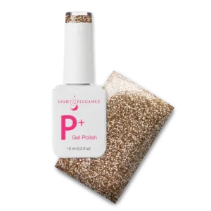 P  Gold, Glitter Gel Polish 10 ml