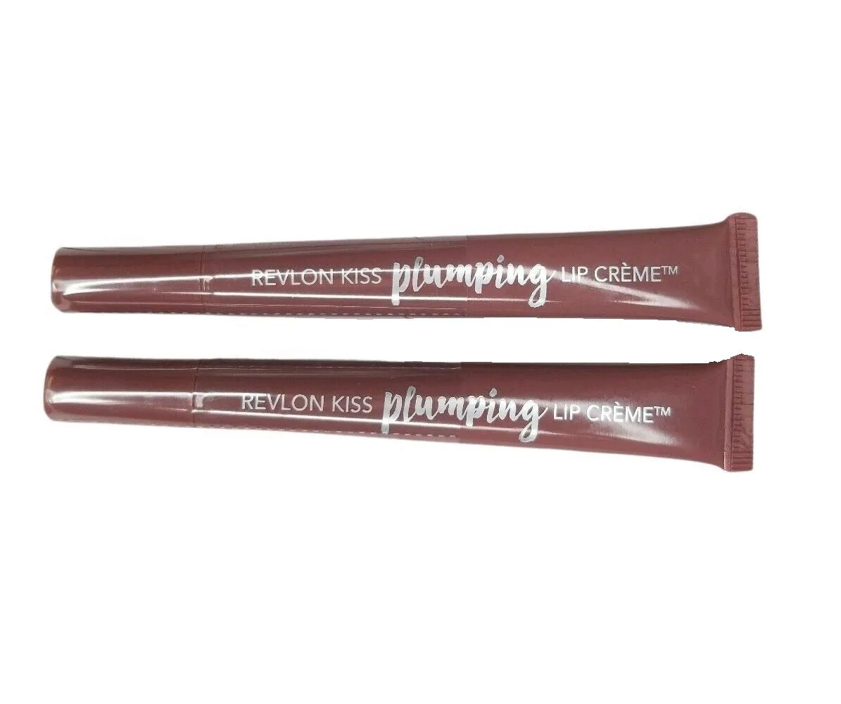 Pack of 2 Revlon Kiss Plumping Lip Creme, Velvet Mink 540