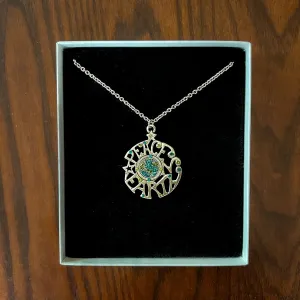 Peace On Earth Sparkling Pendant Necklace