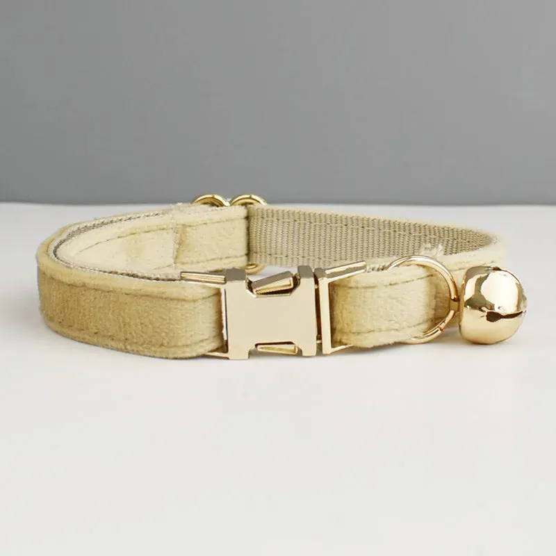 Personalized Velvet Cat Collar!
