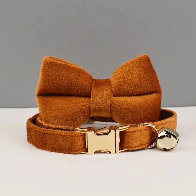 Personalized Velvet Cat Collar!