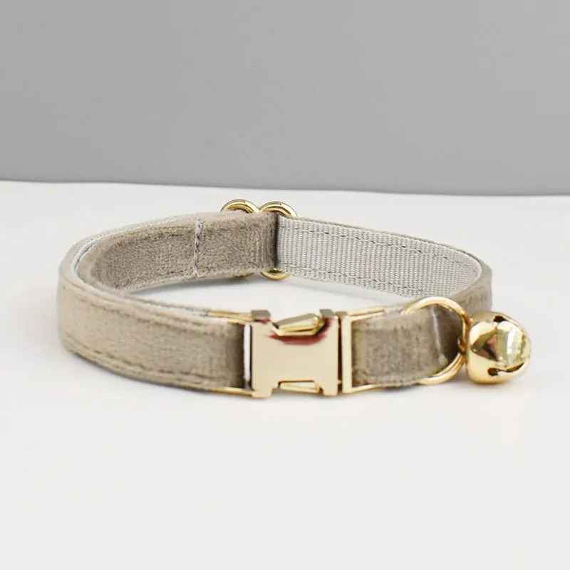 Personalized Velvet Cat Collar!