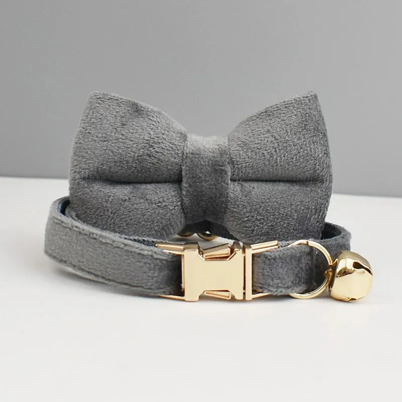 Personalized Velvet Cat Collar!