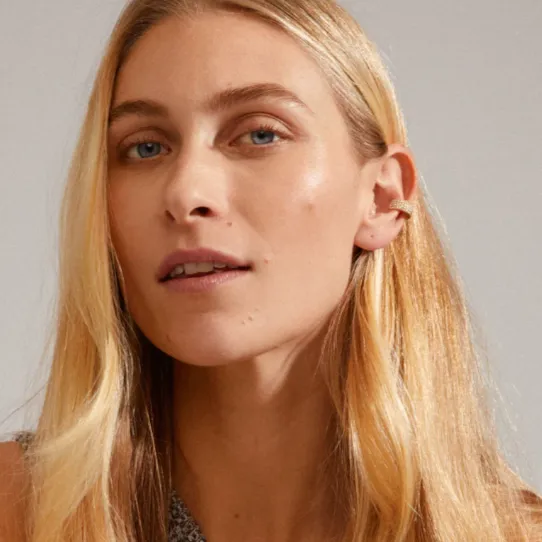 Pilgrim Matylda Gold Crystal Cuff Earring