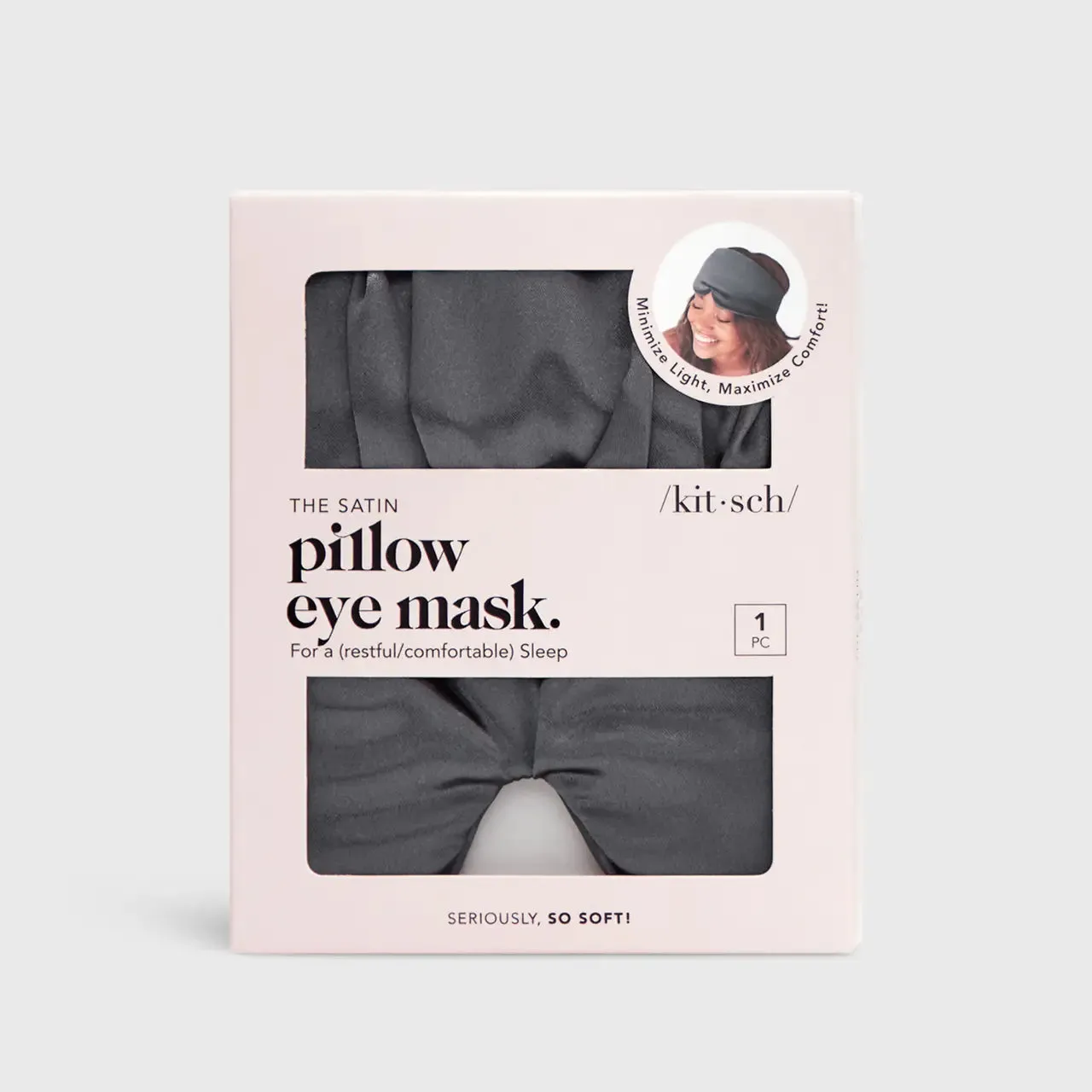 Pillow Eye Mask / Charcoal