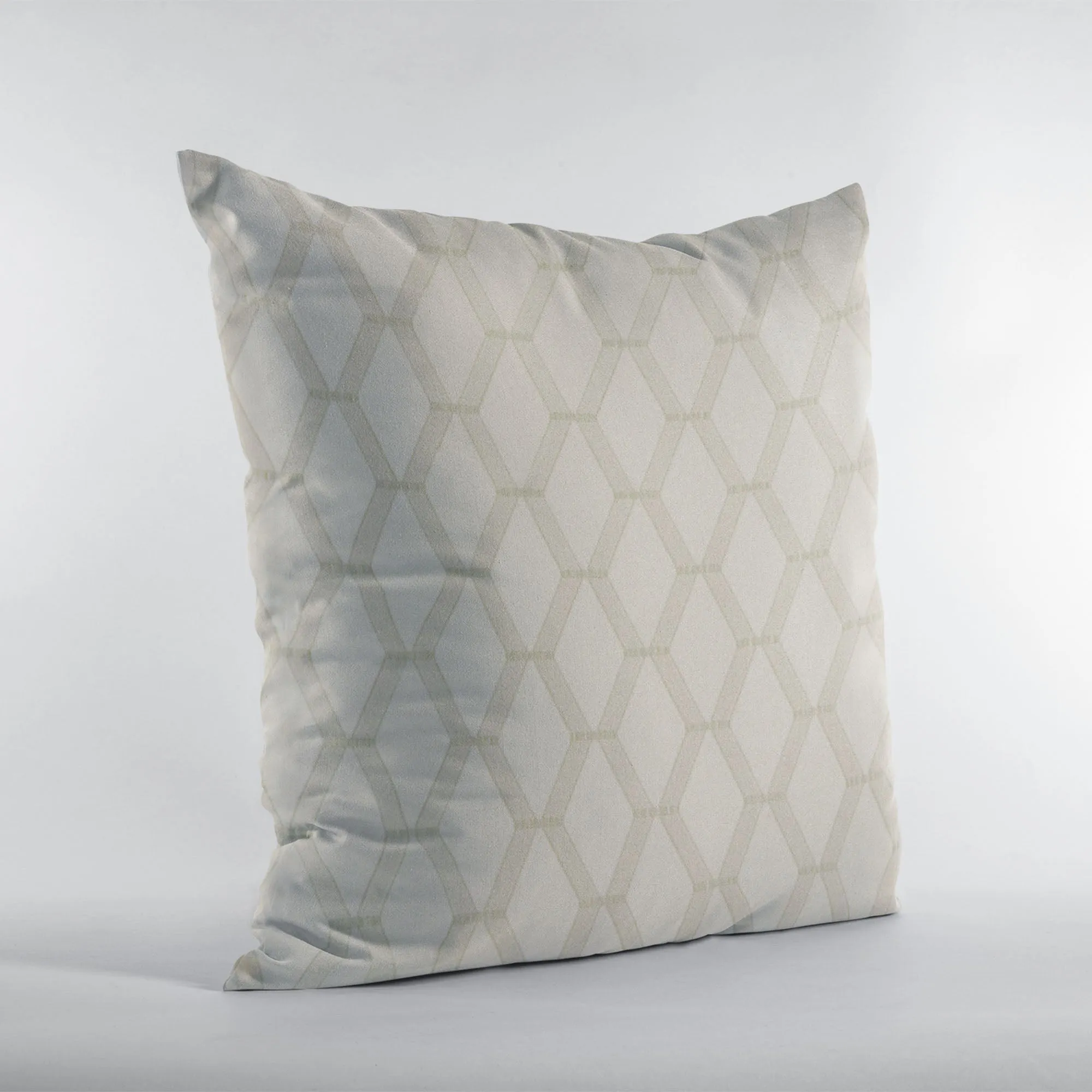 Plutus Wheat Diamond Shiny Fabric With Embroydery Luxury Throw Pillow