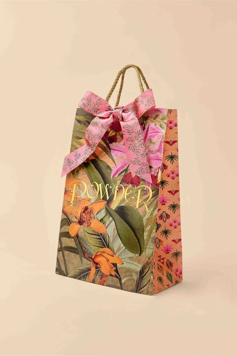Powder 100% Silk Exotic Evening Scarf