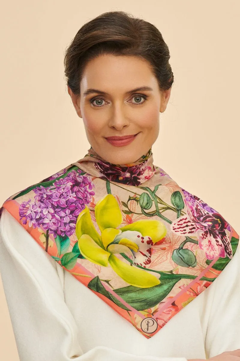 Powder 100% Silk Exotic Evening Scarf
