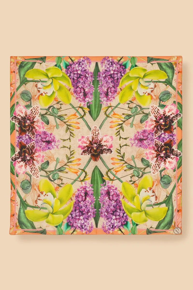 Powder 100% Silk Exotic Evening Scarf