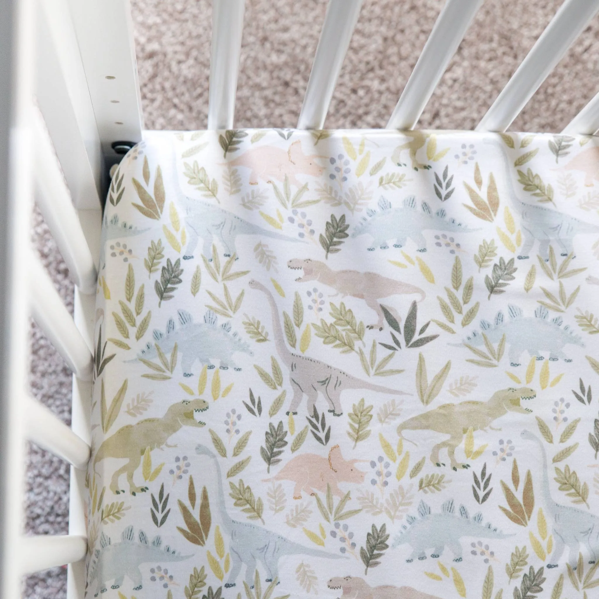 Premium Knit Fitted Crib Sheet - Rex