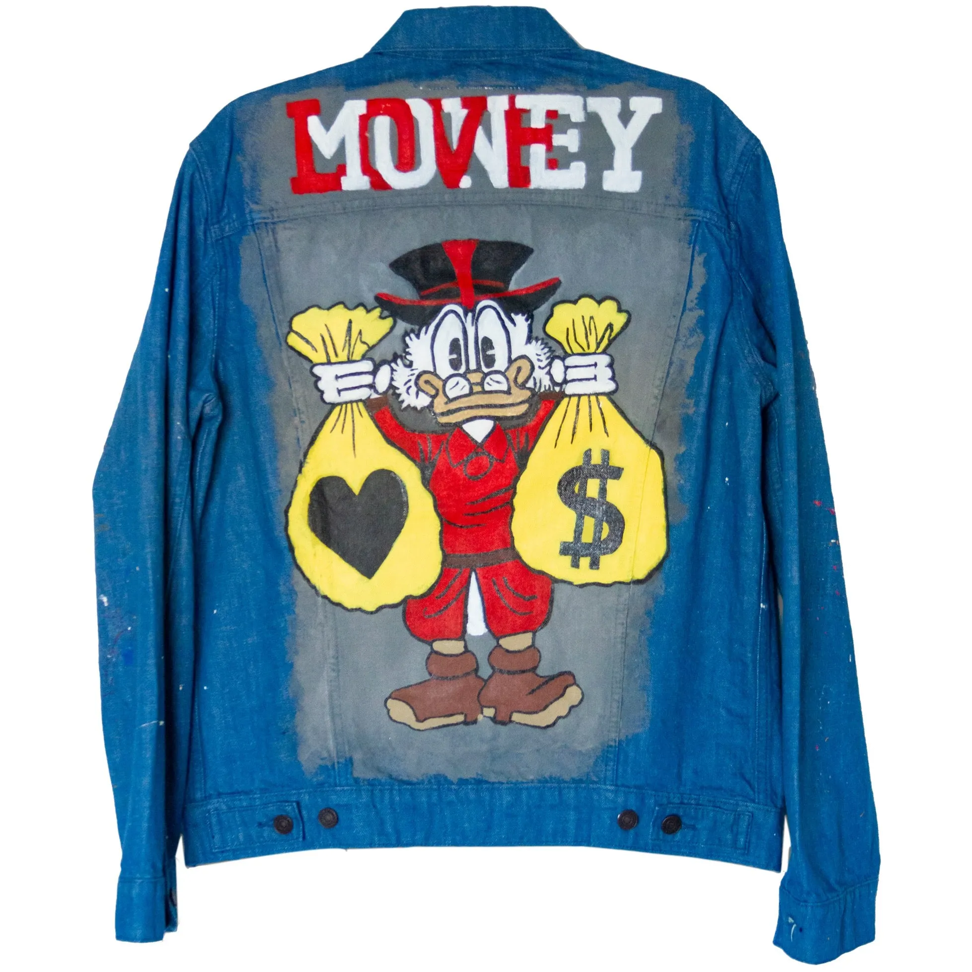 "Lovney" - Hand-Painted Denim Jacket