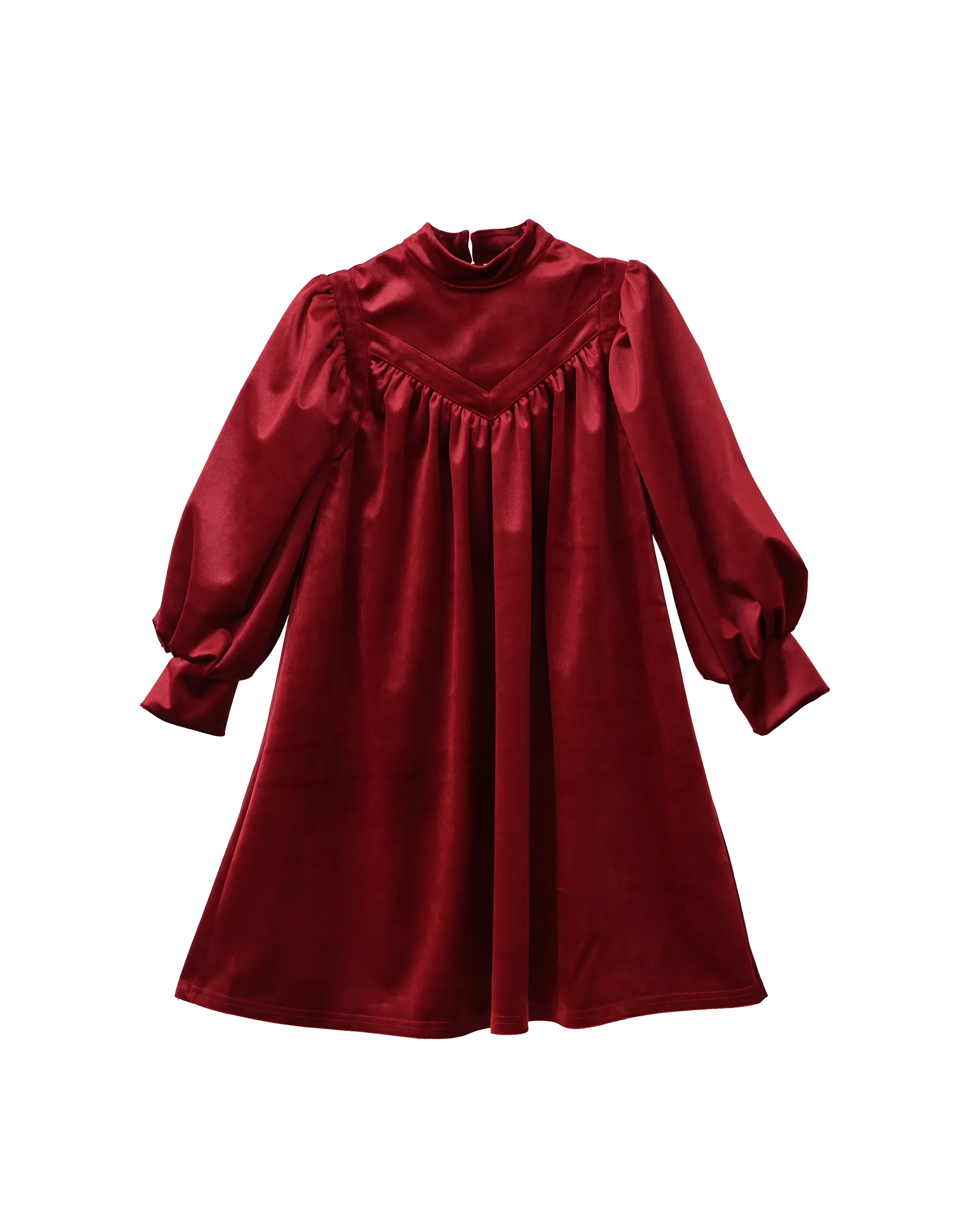 Rachel dress (ruby-red velvet)
