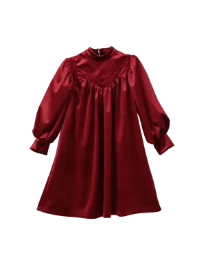 Rachel dress (ruby-red velvet)