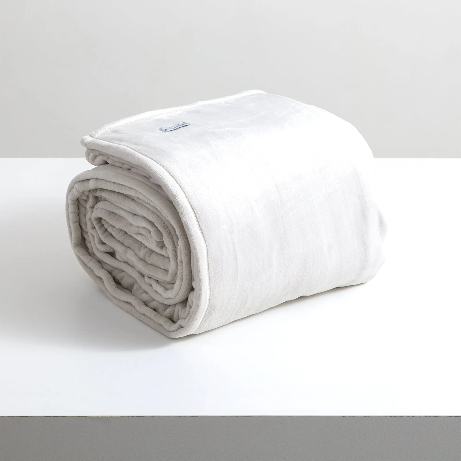 Renee Taylor Plush 380 GSM Ultra Soft Velvet Blanket - SILVER LINE