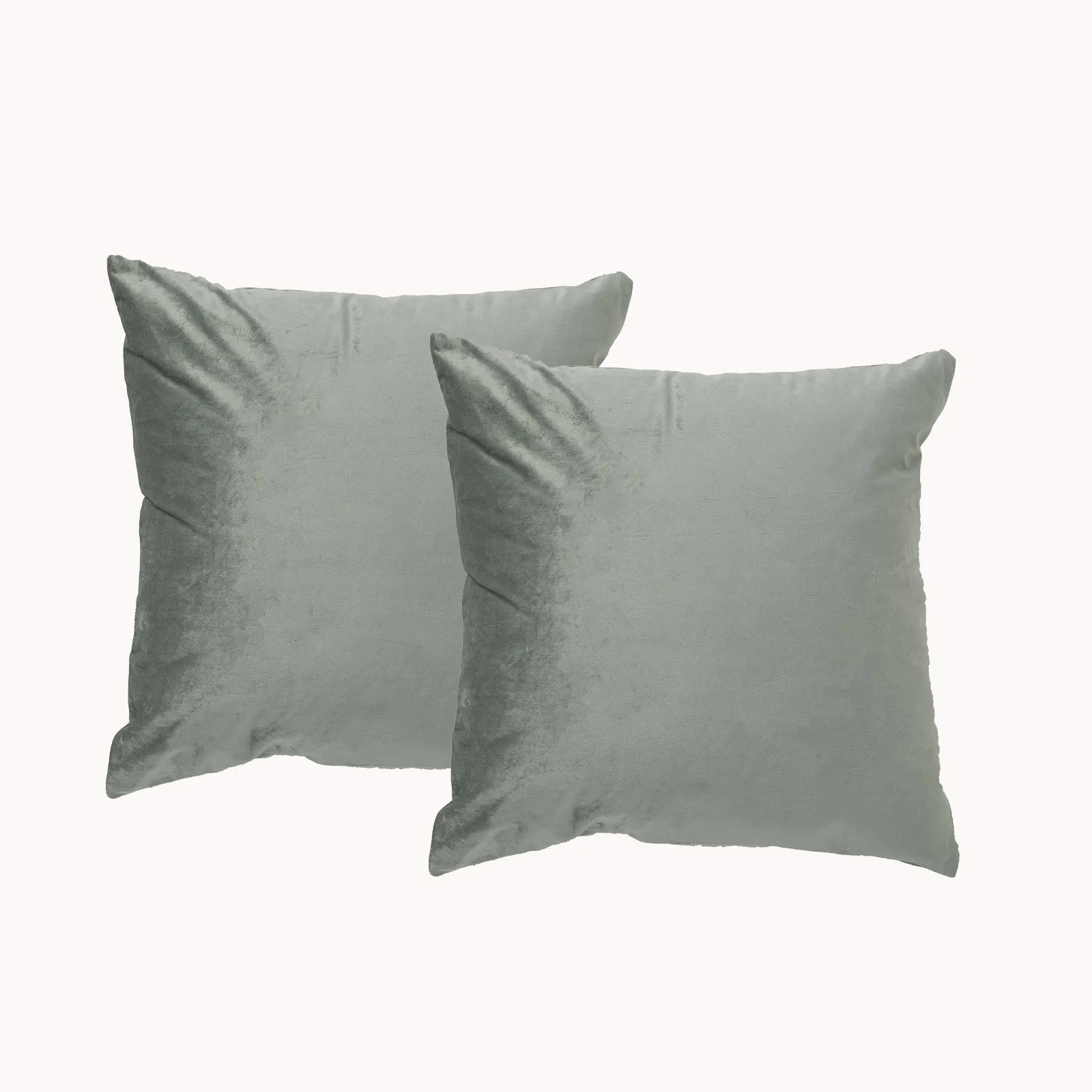 Renee Taylor Poly Velvet Printed Cushion filled 50 x 50 Cms  Lily Pad- Twin Pack