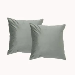 Renee Taylor Poly Velvet Printed Cushion filled 50 x 50 Cms  Lily Pad- Twin Pack